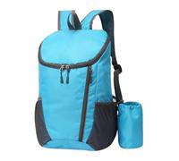Générique Waterproof Hiking Backpack, 20L Foldable Bag, 18 x 10 Inches Travel Pack with Lightweight Frame, Nylon Outdoor Gear, Mountaineering Sack with Compact Design for Trail Fishing Scout, Lago blu