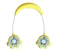 Générique Wearable Neck Fan, Hands Free Cooler, Silicone Personal Fan