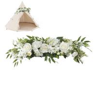 Générique Wedding Arch Flowers - Rustic Flower Swag for Wedding Arch, Flower Swag for Decorating | Artificial Decorative Floral Swag for Wedding Chair, Arbor, Wedding Ceremony