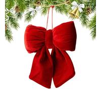 Générique Weihnachtsbaum Dekorationsschleifen | 3D Baumspitze Deko Weihnachtsbaum Schmuck | Rote Weihnachtschleifen - Für Feiertage Winter Hochzeit Party Zuhause Außenbereich