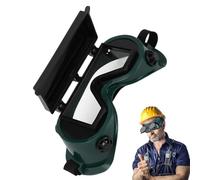 Générique Welding Glasses, Arc Goggles, Plasma Cutting Eyewear, Dustproof Flipping Shield, 7.87x3.35 Inches Eye Protection for Soldering, Brazing, Torch Work, Safety for Metal Fabrication