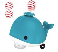 Générique Whale Floating Ball, Cute Whale Electric Toy, Flessibile Wheels with Music Function, Cooling Fan Pet Supplies, Interactive Balancing Blowing Game for Cats, Kittens, 5.63x4.06x4.72 in