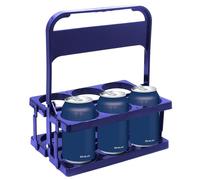 Générique Wine Bottle Carrier - 1 contenitore per bottiglie di latte Reusable Organizer Stand, ABS Foldable Beer Storage Stand, Folding Wine Bottles Holder with Handle for Milk, Juice, Coffee, Beer