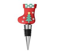 Générique Wine Bottle Corker - Classic Christmas Elements Reusable Beer, Wine Stopper, Bottle Caps for Glass, Beer Stopper, Sealing Covers for Soy Milk, Kitchen Bar, 4,33 x 1,57 pollici