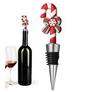 Générique Wine Bottle Corker - Classic Christmas Elements Reusable Beer, Wine Stopper, Bottle Caps for Glass, Beer Stopper, Sealing Covers for Soy Milk, Kitchen Bar, 4,33 x 1,57 pollici