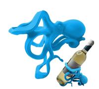 Générique Wine Bottle Rack, Octopus Storage Holder, 7,09 x 5,51 in Artistic Collectible Design, Autentico Resin Build, Freestanding Animal Organizer for Kitchen, Tabletop, Counter, Bedroom