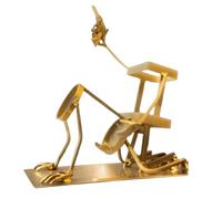 Générique Wine Rack, Wine Holder, Skull Bar Decor, Steampunk Style Design, Space-Saving & Decorative Liquor Bottle Organizer, Compact Ideal for Countertops, Kitchen, Bar, Oro Shelf Display