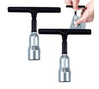 Générique Wing Nut Tool, Bolt Tightening Wrench Set 2,95 x 2,95 cm, 2 pezzi T-Handle Steel Wrenches for Fastening Screw Hooks, C Hook Bolts, Quick Mechanical Work, Durable Grip for