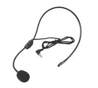 Générique Wired Headset Microfono, 16 x 14 x 6 cm Regolabile, 3,5 mm, Easily Portable Clear Sound Headphones Optimal Gift for PC, Computer, Laptop - PC Headphones Clear Voice Microfono for Shows