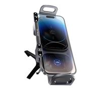 Générique Wireless Charging Phone Holder for Car - Durabble Air Outlet Mobile Phone Mount | Multipurpose and Reusable Double Coil Design Navigation Bracket for Straight Screen Folding Mobile, Tablet