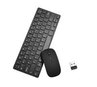 Générique Wireless Keyboard and Mouse - Mouse and Keyboard Combo, 2.4 GHz KeyboaRrd & MousEe Set | Keystrokes silenziosi | Full Size for Computer Desktop Or Laptop At Office & Home