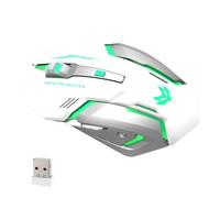 Générique Wireless Mouse - PC Mice, Ricaricabile LED Light Up Mouse | RGB Backlit Ergonomico Silent Mouses PC Computer USB, Wireless Gamings ouse for Comfortable Precision Control and Respon