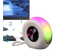 Générique Wireless Portable Speaker, Compact Audio Player, 4.72x2.17x4.53in Small Music Device, Built in Atmosphere Light, Sound for Dorm, Car, Kitchen, Beach, Travel, Palestra, Hiking