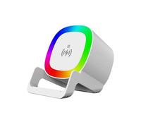 Générique Wireless Speaker - Audio Player with Wireless Charging | Portable Stereo Sound, Compact Travel Desktop Speaker, Bedroom Living Room Study Office Dorm Nightstand Use