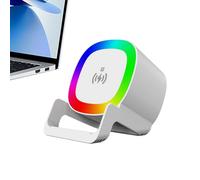 Générique Wireless Speaker - Music Player with Wireless Charging Station | Portable Travel Desktop Speaker for Home, Ufficio, Bedroom, Living Room, Study, Kitchen, Dorm, Bedside, Nightstand, Workshop