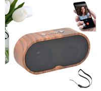 Générique Wireless Speaker, Vintage Portable Player, Batteria Powered Sound System, 5.31x1.57x2.56 pollici TF Card Compatible, Ricaricabile Audio Device for Indoor Use, Decor, for Adults