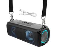 Générique Wireless Speaker with Strap, Powerful Wireless Audio with Strap, Long Battery Life Desktop Ornament, Built-in Storage Home Decor, Ideal for Outdoor Party and Beach Fun