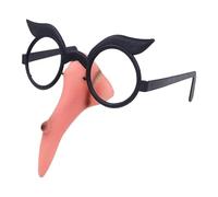 Générique Witch Nose, Costume Glasses, Masquerade Prop, 5,12 x 5,12 pollici Funny Halloween Design, Size, Lightweight Makeup Accessory for Dress Up Birthday Party Christmas Decor Playtime Events
