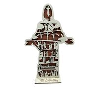 Générique Wood Jesus - Statua a di cuore, motivo: "Easter Jesus", "Hollow Carved Birth", "Open Arm", "Handcrafted Christian Art", per gli amici e la chiesa