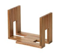 Générique Wood Record Stand, Adjustable Display Rack, Expandable Organizer Shelf, Vinyl Storage Holder, for Desktop Table Cabinet Living Room Bedroom Books Magazines Folders Home Office Study Use