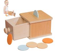 Générique Wooden Ball Toys - Coin Box with Thicker Wood Hand-Eye Coordination Learning for Home, School