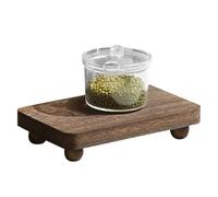 Générique Wooden Display Shelf, Stackable Storage Holder for Photo Albums, Elegant Home Organizer Rack for Aromatherapy Candles, Perfumes and Decorative Accessories