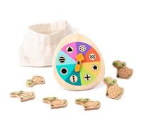 Générique Wooden Educational Toys, Dinosaur Shape Matching Game, Fine Motor Skill Toy, Puzzle Turntable, Ideal for Hand-Eye Coordination, Preschool, Classroom, Kids and Learning Play