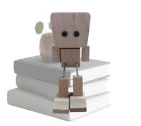 Générique Wooden Figures - Shaking Wooden Man | Wood Figure | Small Sculpture | WoodenS Shaking Man for Living Room Coffee Table Bookshelf Dashboard Car Kids Play Adults Automotive