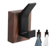 Générique Wooden Hooks For Wall, Walnut Bag Hook, Walnut Wood Coat, Heavy Duty Mount Storage Rack To Store, Hat, Towel Indoor Outdoor Hotel
