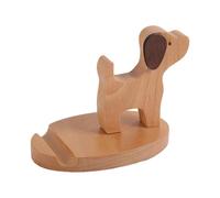 Générique Wooden Phone Holder - Phone Dock | Mobile Cradle, Stand Ornaments, Universal Office Desk Display Holders, Creative Craft, Stylish Desktop Ornament, Suitable for Smartphone and Tablet