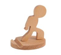 Générique Wooden Phone Holder - Phone Dock | Mobile Cradle, Stand Ornaments, Universal Office Desk Display Holders, Creative Craft, Stylish Desktop Ornament, Suitable for Smartphone and Tablet