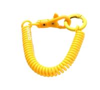 Générique Wristband Keychain, Colorful Flessibile Coil Braccialetto, Stretchy Key Holder Ring Lightweight ID Badge Strap, for Gym, Pool, Sauna, Outdoor Sport, Reliable Material, 7.09in, giallo, Se