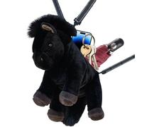 Générique Zaino Animali In Peluche, Zaino Morbido A Forma Di Cavallo, Scuola Del Cartone Animato, Per Ragazzi Ragazze, Figlio, Presepe, Elementare, Scuola materna, Viaggio, Picnic, Nero , Se référer
