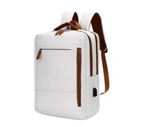 Générique Zaino da donna, borsa per computer portatile da donna, confezione da 15 pollici, per scuola di moda casual da 15 pollici, per donne universitarie di lavoro per escursioni quotidiane, bianco