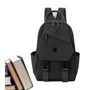 Générique Zaino da donna leggero chic impermeabile, Nero | Borsa a tracolla per studenti, portatile, leggera, grande capacità, per studenti, affari, mamma, figlia
