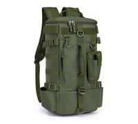 Générique Zaino Da Pesca Con Porta Canna, Borsa Da Escursionismo Con Porta Bastone Integrato E Scomparti, Impermeabile Per Attività All'Aperto: Spiaggia, Campeggio, Kayak E Weekend Natura, Verde