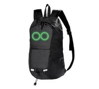 Générique Zaino da viaggio - Zaino per computer portatile con display a LED illuminato | Zaino di sicurezza notte ciclismo escursionismo campeggio bici sport viaggio lavoro, Nero , Se référer au