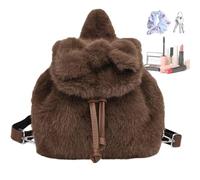 Générique Zaino In Peluche | Borsa Con Fiocco | Borsa Per Scuola Viaggi Scuola, marrone, Se référer au descriptif, Fare riferimento alla descrizione