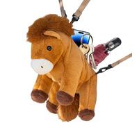 Générique Zaino per animali in peluche, con cinghie larghe e morbide, ideale per viaggi pic-nic, w nd, asilo e scuola per ragazzi e ragazze, marrone, Fare riferimento alla descrizione, Fare