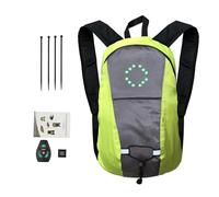 Générique Zaino per frecce da bicicletta - Zaino da bicicletta telecomandato a 4 segnali LED disponibile | Borse a tracolla doppie, borsa di sicurezza per alpinismo sportivo, giallo, Se référer au