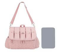 Générique Zaino per pannolini per mamma, borsa per pannolini, borsa per pannolini, borsa per fasciatoio, borse multifunzionali per madri, borse fasciatoio impermeabili con materasso a, Rosa, Se