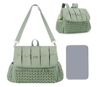 Générique Zaino per pannolini per mamma, borsa per pannolini, zaino per fasciatoio | Borse multifunzione per mamme borse fasciatoio impermeabili con materasso, verde, Se référer au descriptif,