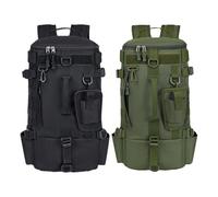 Générique Zaino per scatola da | Borsa da all'aperto con supporto per canne, borsa da viaggio, borsa da, grande borsa portaoggetti per, campeggio ed escursionismo, Nero, Se