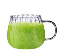 Générique Zucche Chiare - Con Maniglia | Casse Da Bere Trasparente Da Caffè | Forma Di In Trasparente 400 Ml Con Maniglia, Dinamica Di Novità Per Acqua Calda,