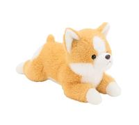 Generisch 1/12, accessori per la casa delle bambole, animali di peluche pesati, con cane, 17,7 pollici, animali di cane pesato, cuscino corgi carino, morbido peluche per bambini, ragazzi e ragazze