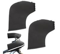 Generisch 1 paio di guanti da manubrio per bicicletta, antivento, spessi, per mountain bike, per donne, adolescenti, uomini, appassionati di sport, avventure, corse, tour a lungo raggio