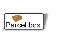 Generisch 1 x Scatola con Scritta in Inglese Parcel Box Decalcomania (R 46/1/1)