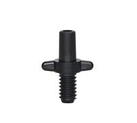 Generisch 10-1000 pezzi Garden Water Connector Drip Irrigation for 1/4'' Tubing Hose Accessories Joint Barbed Tees Cross Eng Adapter (M,200PCS)