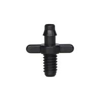 Generisch 10-1000 pezzi Garden Water Connector Drip Irrigation for 1/4'' Tubing Hose Accessories Joint Barbed Tees Cross Eng Adapter (L,50 pezzi)
