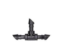 Generisch 10-1000 pezzi Garden Water Connector Drip Irrigation for 1/4'' Tubing Hose Accessories Joint Barbed Tees Cross Eng Adapter (34866, 100PCS)